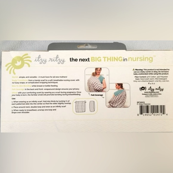 NEW Itzy Ritzy Infinity Nursing Scarf - Picture 2 of 3